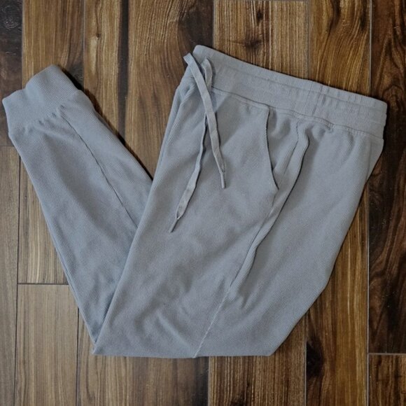 Marc New York Ribbed Drawstring Gray Joggers - Picture 7 of 9